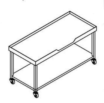 S7 - SALAD TABLE WITH UNDER SHELF